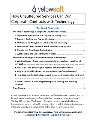 How Chauffeured Services Can Win Corporate Contracts with Technology