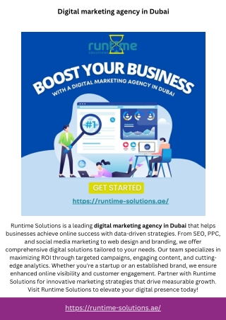 Digital marketing agency in Dubai