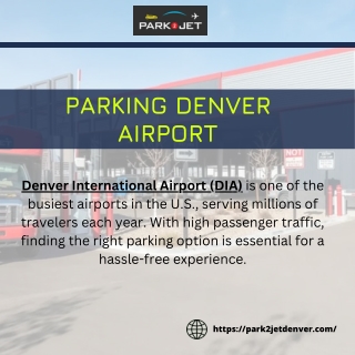 Convenient & Affordable Parking at Denver Airport  Secure & Shuttle Service