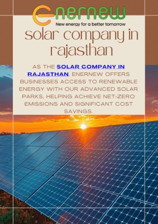 solar company in rajasthan