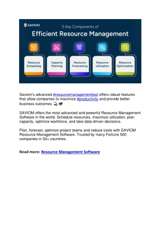 Shaping the Future of Resource Management