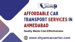 Affordable Car Transport Services in Ahmedabad