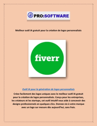 Meilleur outil IA gratuit pour la création de logos personnalisés