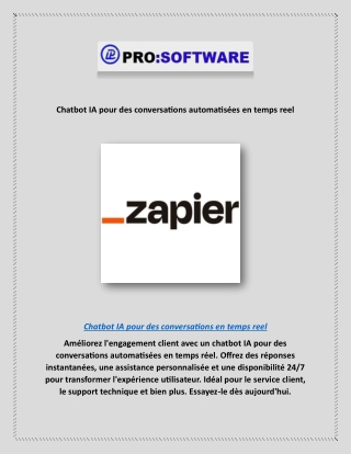 Chatbot IA pour des conversations automatisées en temps reel