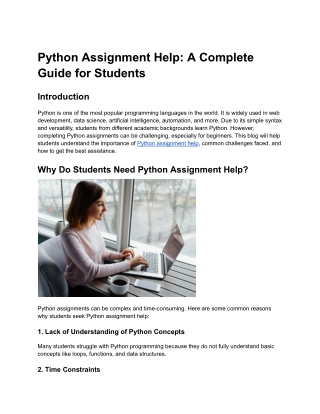 Python Assignment Help_ A Complete Guide for Students