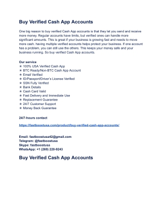 The Best Place To Buy Verified Cash App Accounts 2025