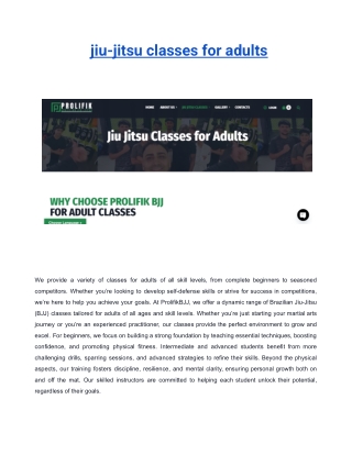 jiu-jitsu classes for adults
