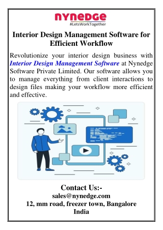 Interior Design Management Software for Efficient Workflow