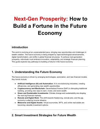 Next-Gen Prosperity How to Build a Fortune in the Future Economy (2)