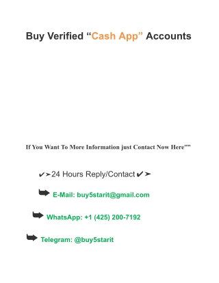 Buy Verified “Cash App” Accounts