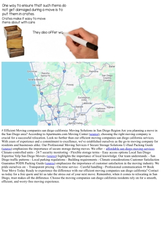 # Efficient Moving companies san diego california: Moving Solutions in San Diego