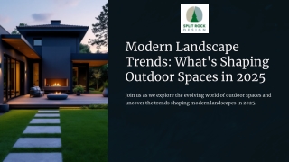 Modern Landscape Trends What's Shaping Outdoor Spaces in 2025