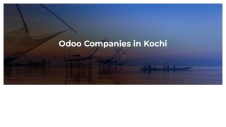Odoo Companies in Kochi