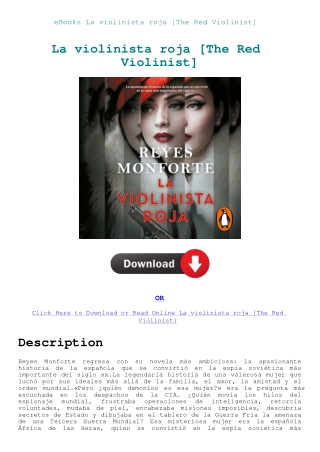 eBooks La violinista roja [The Red Violinist]