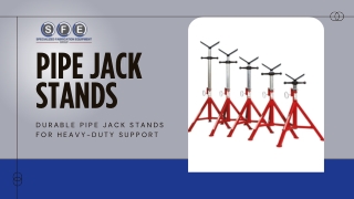 Durable Pipe Jack Stands for Heavy-Duty Support