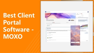 Best Client Portal Software - MOXO