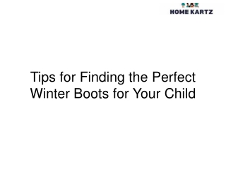Tips for Finding the Perfect Winter Boots for Your Child