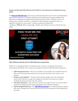 Master Microsoft Dynamics 365: MB-700 Exam Success Guide