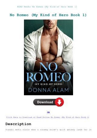 READ Books No Romeo (My Kind of Hero Book 1)