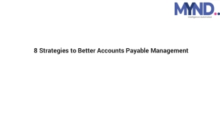 8 Strategies to Better Accounts Payable Management