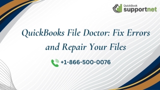 QuickBooks File Doctor: Fix Errors and Repair Your Files