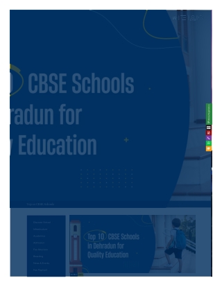 Top 10 CBSE Schools in Dehradun for Quality Education
