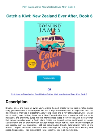 PDF Catch a Kiwi New Zealand Ever After  Book 6