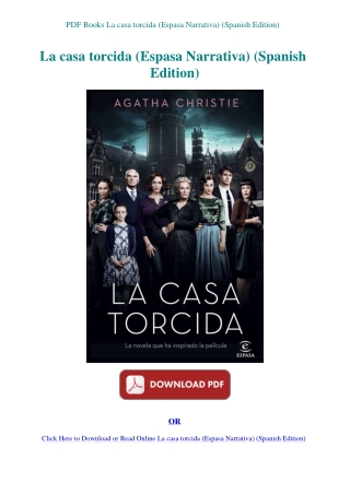 PDF Books La casa torcida (Espasa Narrativa) (Spanish Edition)