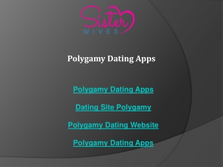 Polygamy Dating Apps