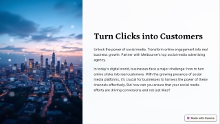 Social Media marketing agency in melbourne