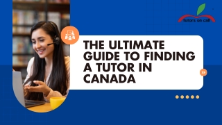The Ultimate Guide to Finding a Tutor in Canada
