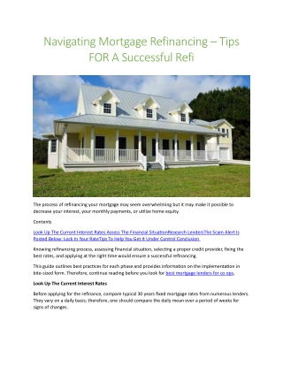 Best mortgage lenders for co ops