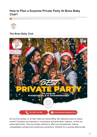 thebossbabyclub.stck.me-How to Plan a Surprise Private Party At Boss Baby Club