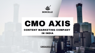 CMO Axis content marketing company in india