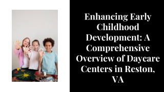 Trusted and Nurturing Daycare Center in Reston, VA – Where Learning Begins