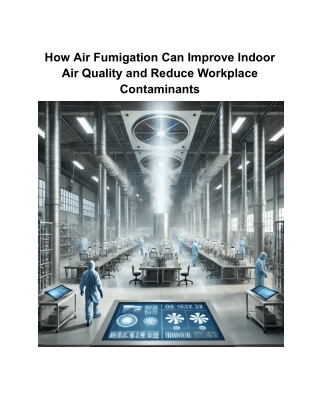 How Air Fumigation Can Improve Indoor Air Quality and Reduce Workplace Contaminants