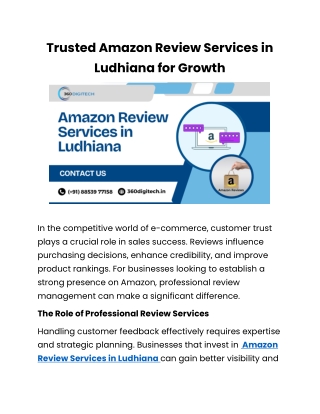 Get Genuine Feedback with Amazon Review Services