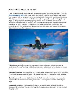 Air France Beirut Office