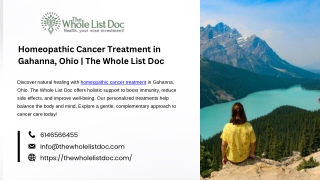 Homeopathic Cancer Treatment in Gahanna, Ohio  The Whole List Doc