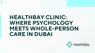HealthBay Clinic Where Psychology Meets Whole-Person Care in Dubai