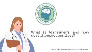 Confronting Alzheimer's: Discovery with Dr. Holub at Alzheimer's Research Center