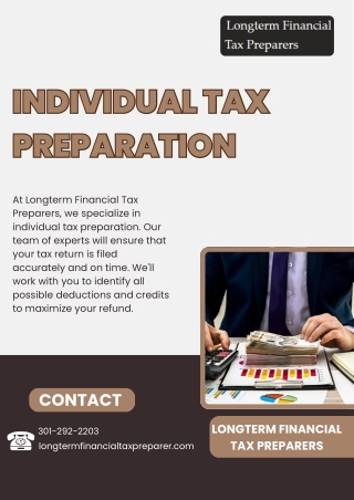 Individual Tax Preparation Services - Longterm Financial Tax Preparers