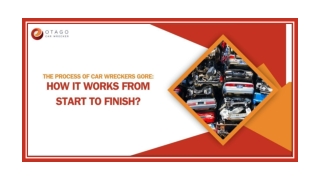 The Process of Car Wreckers Gore: How It Works from Start to Finish?