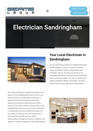 Electrician Sandringham