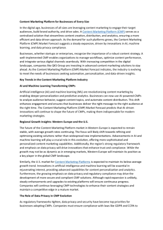 Content Marketing Platform for Businesses of Every Size