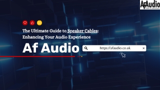 Experience Pure Sound with the Best Speaker Cables | AF Audio