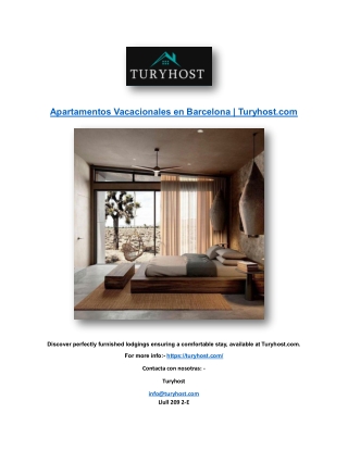 Apartamentos Vacacionales en Barcelona | Turyhost.com