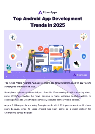 Top Android App Development Trends in 2025
