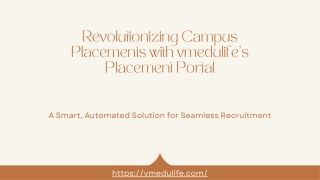 Enhancing Campus Placements with vmedulife’s Placement Portal