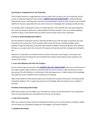 COMPTIA 220-1101 EXAM DUMPS